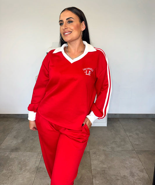 Sudadera Roja Polito