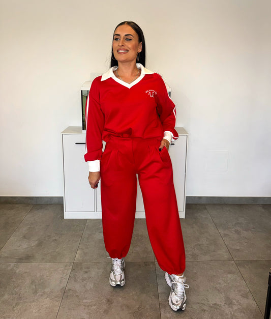 Pantalón Chandal Jogger Rojo