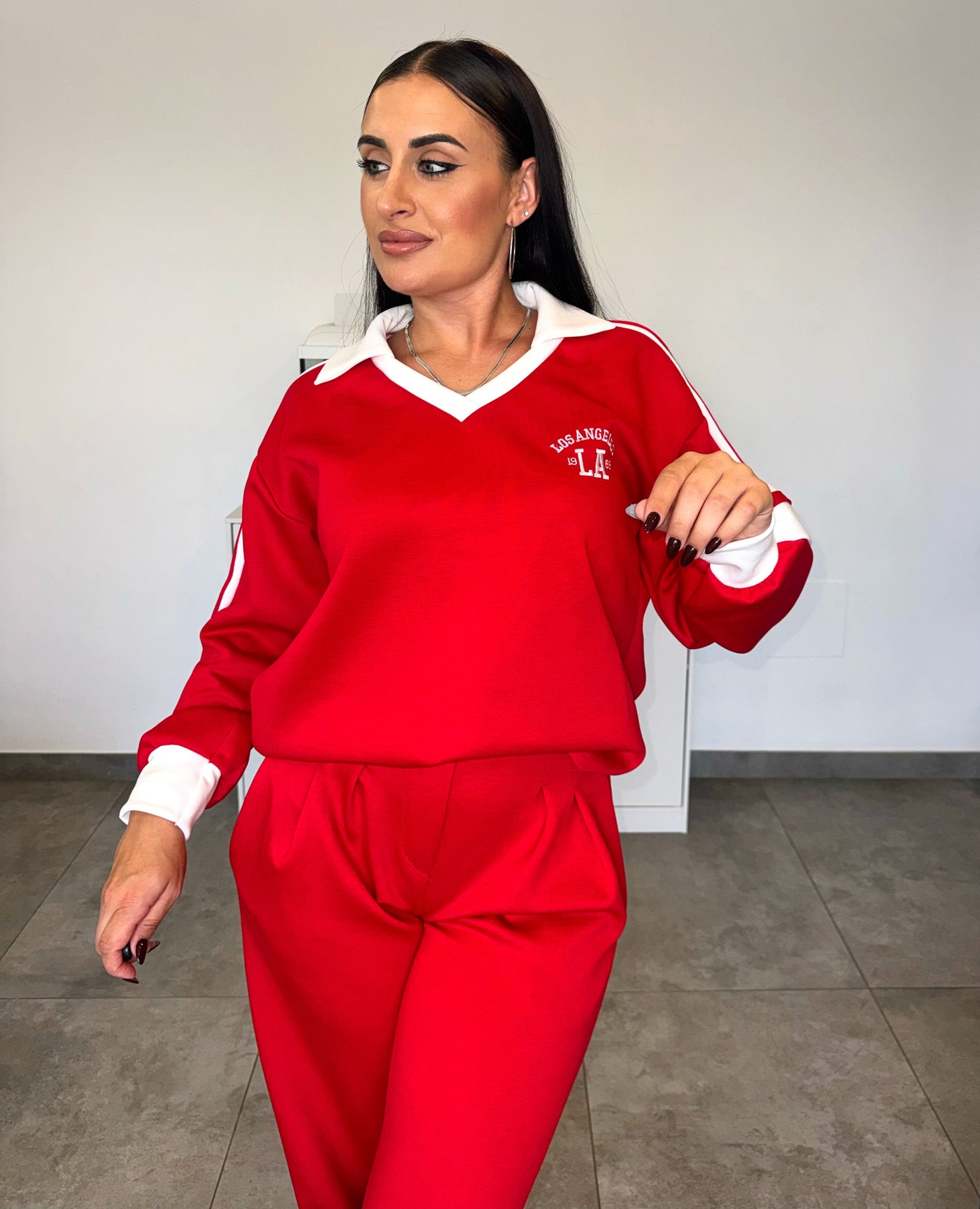 Sudadera Roja Polito